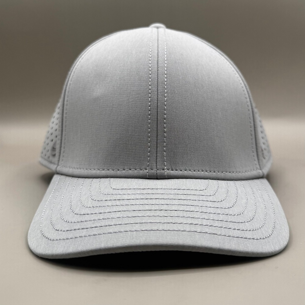Melin A-Game Hydro Hat Mens OSFM Snapback Perforated Water Resistant Gray